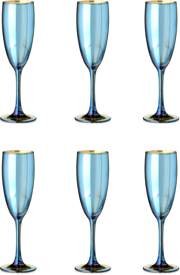 

Набор бокалов для шампанского Glasstar Лазурит-3 RNLZ_1687_3 (6 шт)