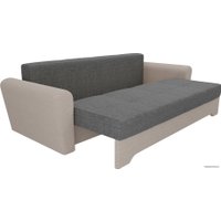 Диван Лига диванов Амстердам 100033 (рогожка, серый/бежевый)