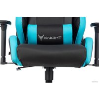 Игровое (геймерское) кресло Knight Thunder 5X (черный/голубой)