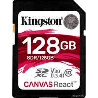 Карта памяти Kingston Canvas React SDR/128GB SDXC 128GB