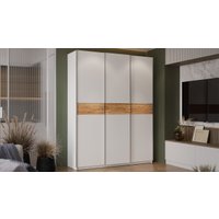 Шкаф-купе Трия Оскар Скания Т2 1800 268676 (ручка серебро/белый снег/белый снег/дуб тортугга)