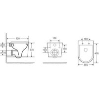 Унитаз подвесной WeltWasser Marberg 507 + Nesenbach 004 GL-WT + Mar 507 SE-CR