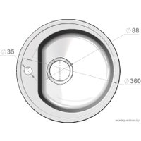 Кухонная мойка Polygran F-05 (бежевый)