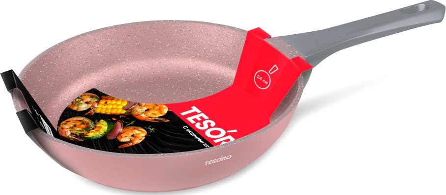

Сковорода Tesoro Florence total pink TF1624tp