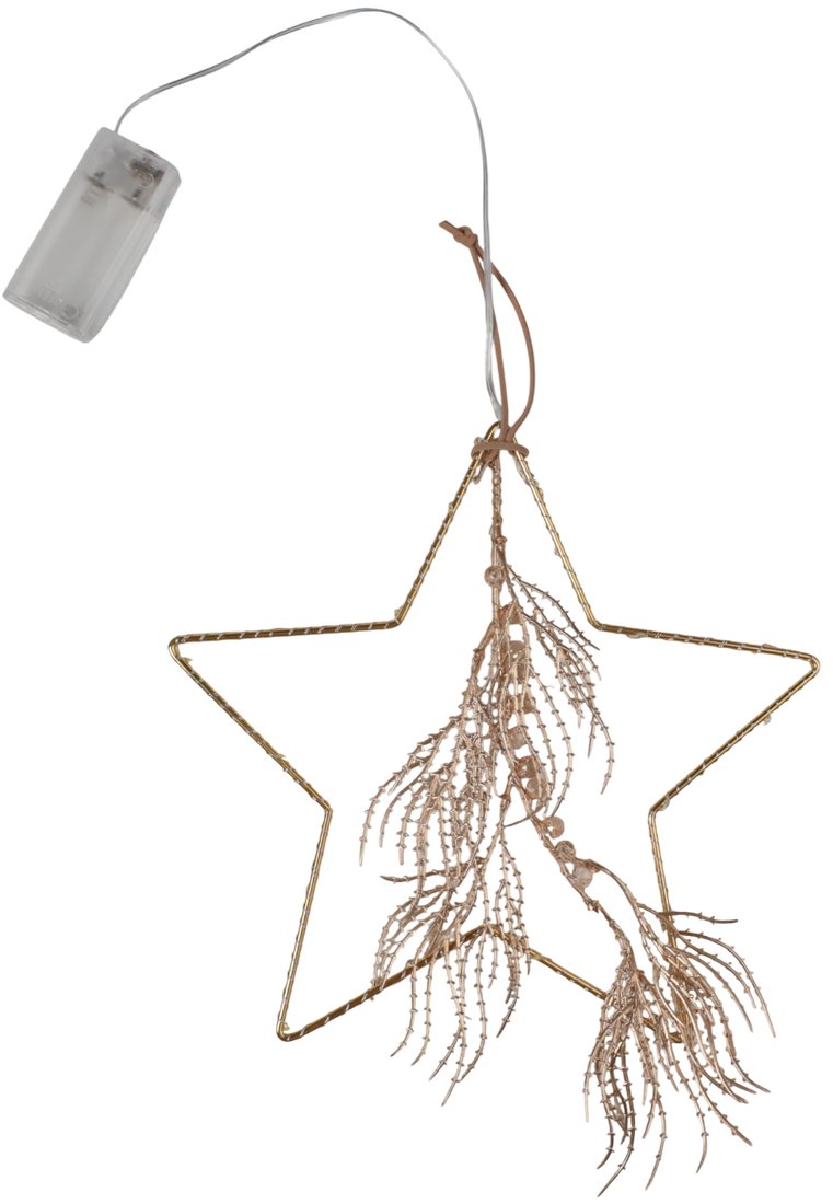 

Подвеска AksHome Тип 6 Звезда с веткой 25х24см 18LED 2АА