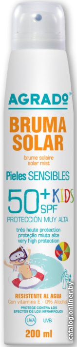 Спрей солнцезащитный Agrado Solar mist SPF50+ Kids 200 мл