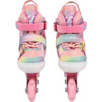 Роликовые коньки Cosmoride Cleo (р-р 35-38, белый/розовый)