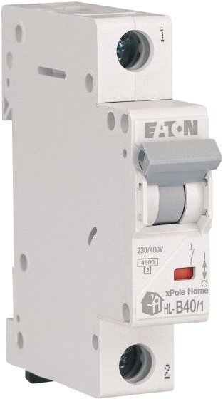 

Выключатель автоматический Eaton HL-B401 1P 40A B 4.5кA 1M 194725