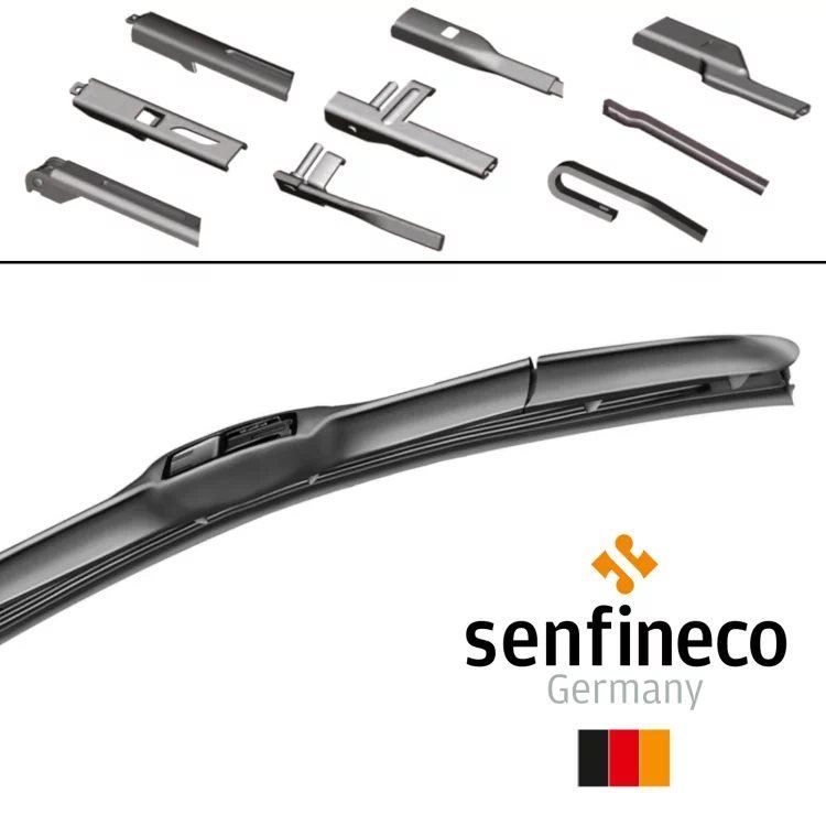 

Щетка стеклоочистителя Senfineco F16-HY 19", гибридная с мультикреплениями Hybrid Multi Wiper Blade 19" 475мм