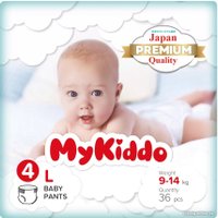 Трусики-подгузники MyKiddo Premium L 9-14 кг (36 шт)