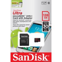 Карта памяти SanDisk Ultra microSDXC UHS-I (Class 10) 128GB (SDSDQUA-128G-G46A)