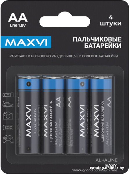 Батарейка Maxvi MBLR6ES4 AA 4 шт