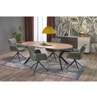 Кухонный стол Halmar Peroni 100-250/100/75 (орех/черный) в Гродно