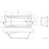 Ванна Lavinia Boho One 160x70 (с ножками)