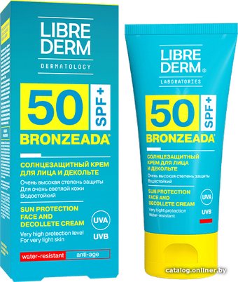 Librederm Bronzeada для лица и зоны декольте SPF50 (50 мл)