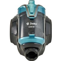 Пылесос Delta DL-0852 (черный/бирюзовый)
