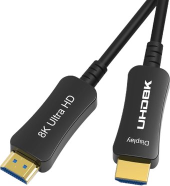 Кабель USBTOP Optical UltraHD 8K v2.1 HDMI - HDMI (10 м, черный)