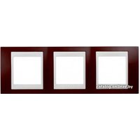Рамка Schneider Electric Unica MGU6.006.572 (гранат/слоновая кость)