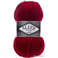 Пряжа для вязания Alize Superlana maxi 56 (100 м, красный)
