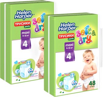 Трусики-подгузники Helen Harper Soft & Dry Maxi (2x72 шт)