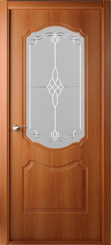 Межкомнатная дверь Belwooddoors Перфекта 60 см (стекло, экошпон, орех миланский/мателюкс 36)