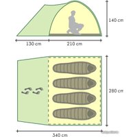 Треккинговая палатка GOLDEN SHARK Rest 4