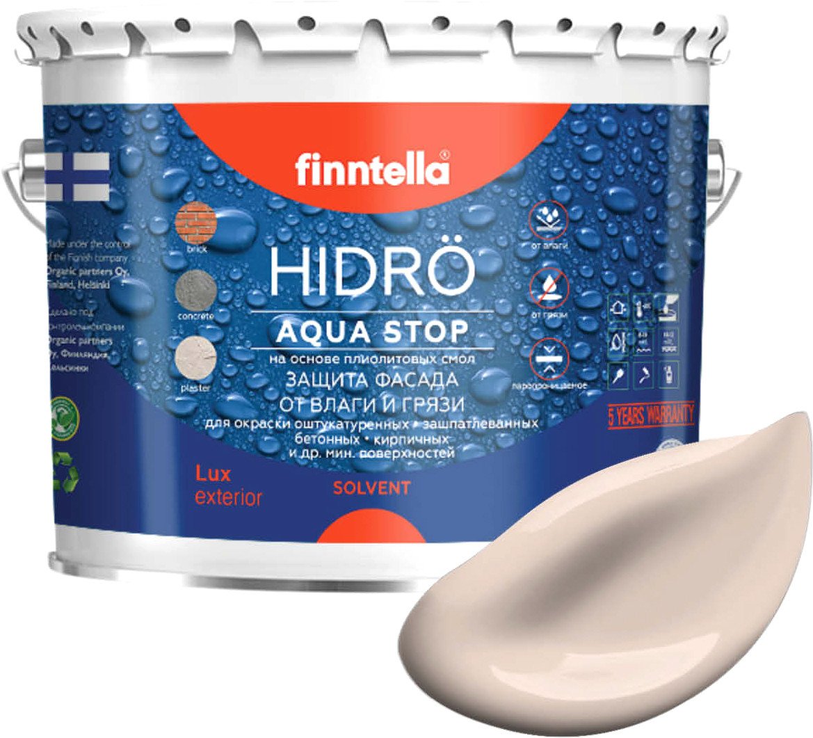 

Краска Finntella Hidro Makea Aamu F-14-1-3-FL104 2.7 л (бледно-песочный)