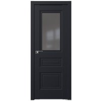 Межкомнатная дверь ProfilDoors 2.39U L 90x200 (черный матовый, стекло графит)