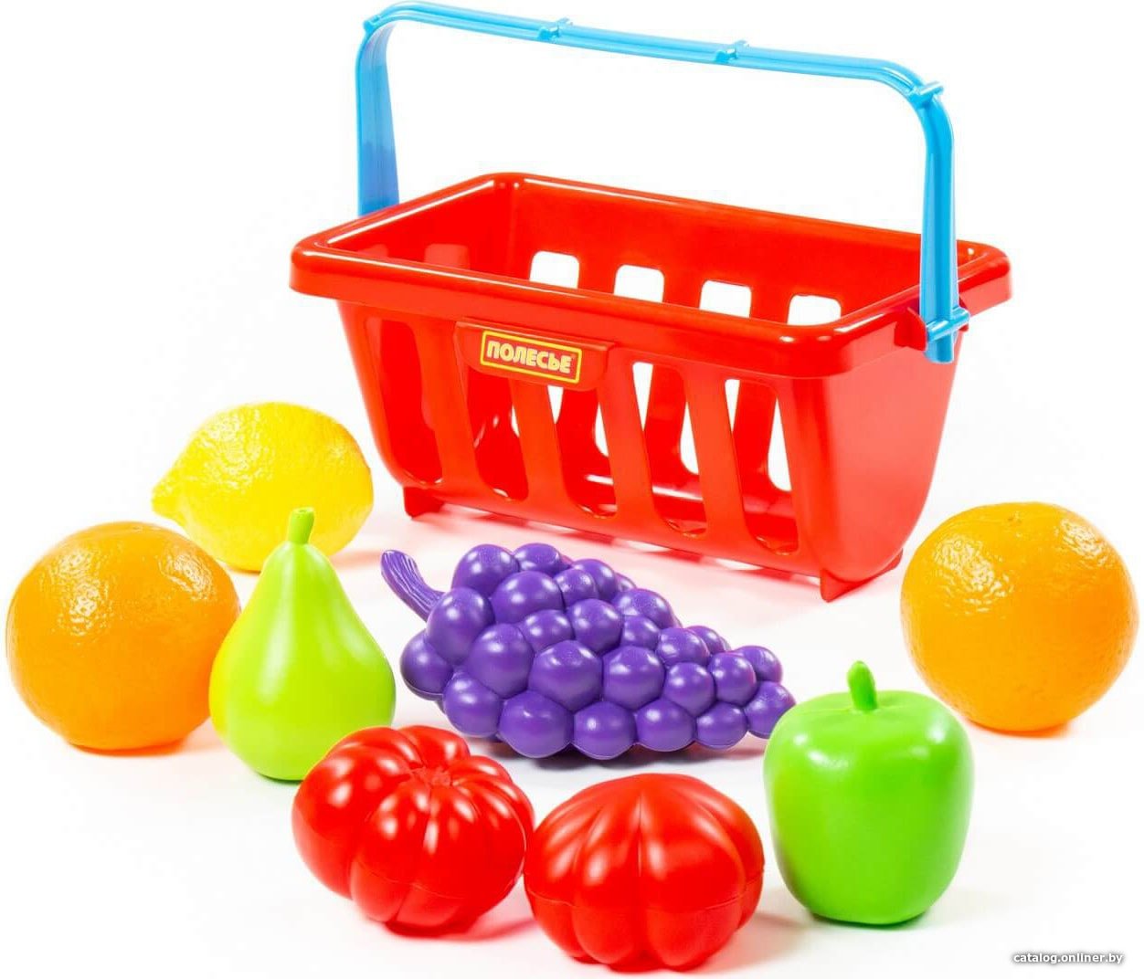 Корзина игрушечная Полесье Набор продуктов с корзинкой №2 46963