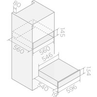 Подогреватель посуды Elica Virtus Warm Drawer 60 PP BL