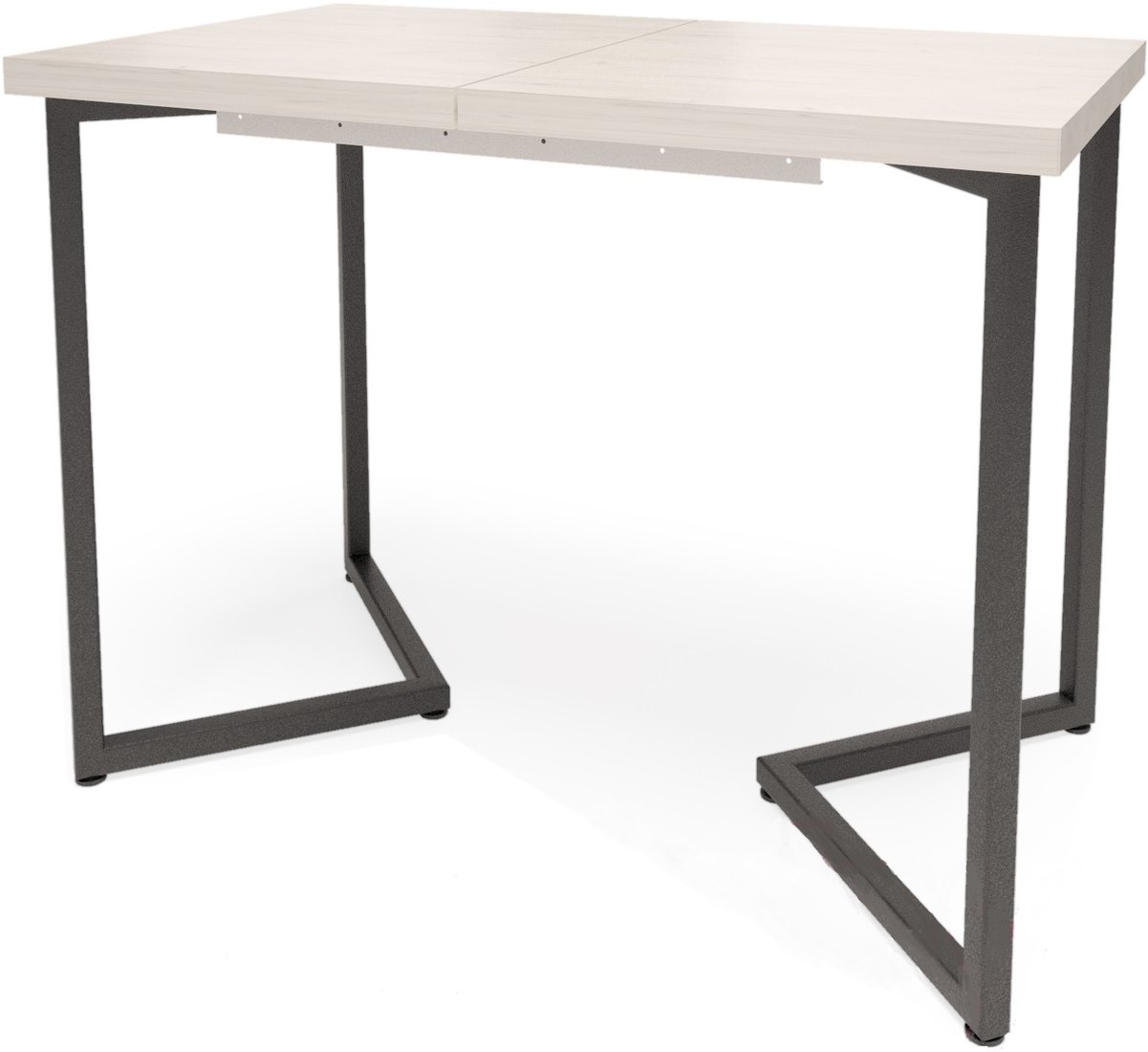

Кухонный стол Millwood Лофт Лондон Л 110-150x70x76 (дуб белый Craft-металл черный)