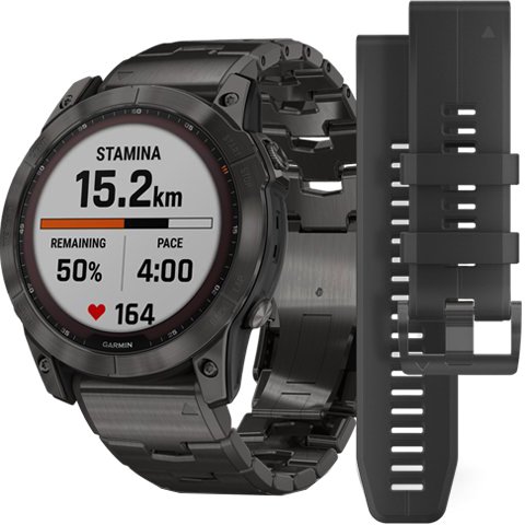 

Умные часы Garmin Fenix 7X Sapphire Solar (серый карбон/серый карбон титан)