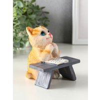 Статуэтка Sima-Land Котик с книгой за партой 10904401