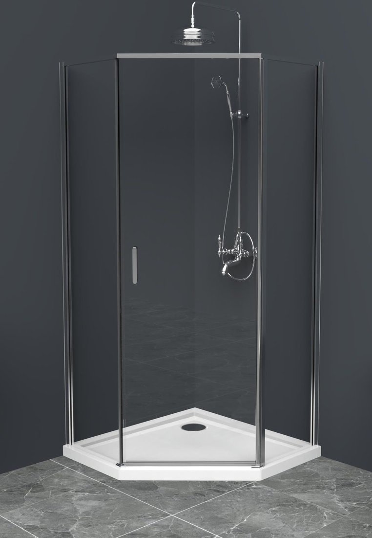 

Душевой уголок BelBagno UNO-195-P-1-100-C-Cr