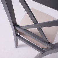 Стул DREWMIX Nilo 10 105497 (серая ткань 26B/графит)