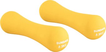 Набор гантелей Sundays Fitness IR92004-D 2x0.5 кг (желтый)