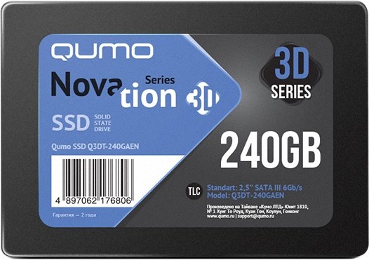 

SSD QUMO Novation 3D 240GB Q3DT-240GAEN