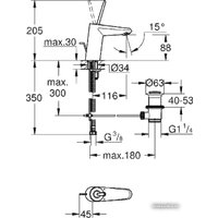 Смеситель Grohe Eurodisc Joy 23425LS0
