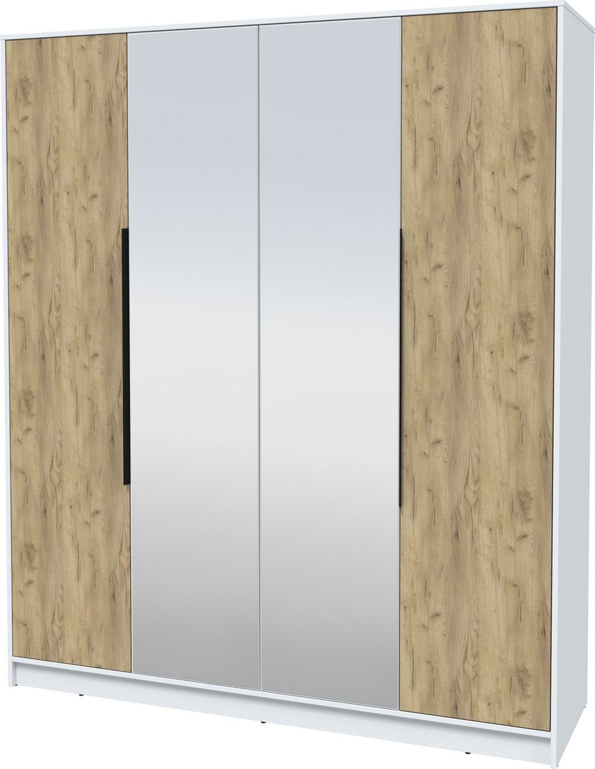 

Шкаф распашной Интерлиния Концепт КТ-Ш4з (дуб золотой/белый платинум)