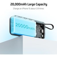 Внешний аккумулятор Cuktech PB200N 20000mAh 55W (светло-серый)
