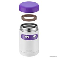 Термос для еды Kitfort KT-1219 300 мл (белый/фиолетовый)