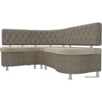 Угловой диван Лига диванов Вегас 105178 (левый, бежевый/корфу 03)