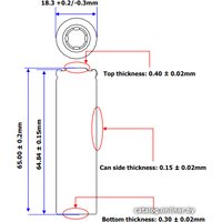 Аккумулятор LG 18650 3000mAh INR18650HG2