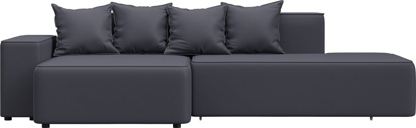 

Угловой диван Лига диванов Лига-079 левый 129819L (экокожа Grifon 15 серый)