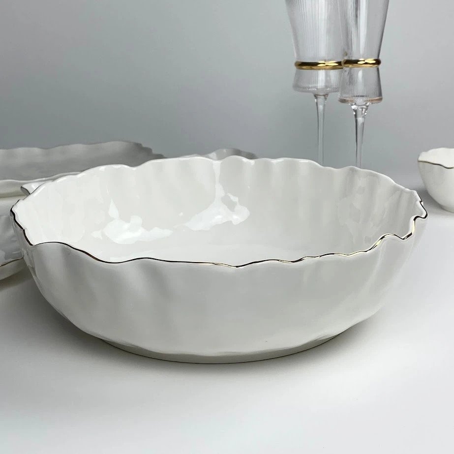 

Салатник Lenardi Ванесса золото 305-282