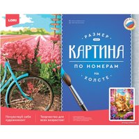 Картина по номерам Lori Котенок на качелях Рх-166