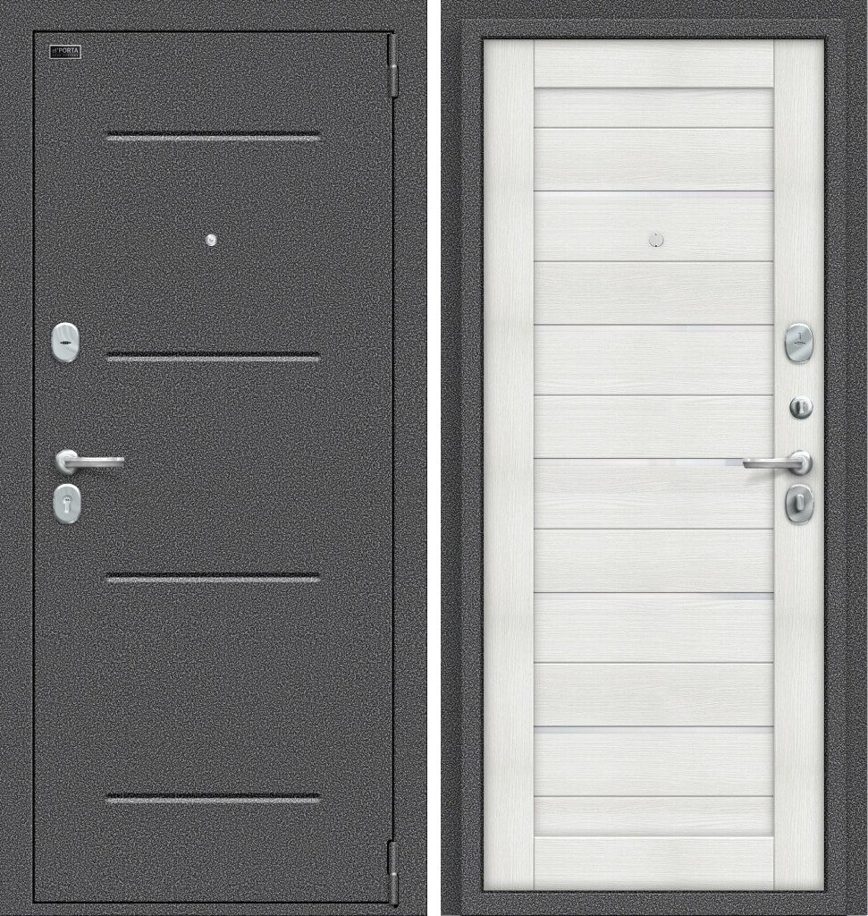 

Металлическая дверь el'Porta Porta S 104.П22 (антик серебро/bianco veralinga)