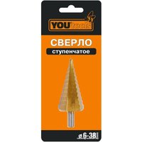 Сверло Yourtools 6-38 мм (12 ступ)