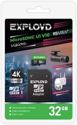 Vision microSDHC 32GB EX32GCSDHC10-U1-V10 (с адаптером)