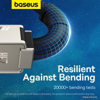 Кабель Baseus Unbreakable Series USB Type-A - Lightning (1 м, белый)
